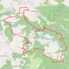 Trace GPS Monts du Lyonnais-Thurins-Barrage, itinéraire, parcours