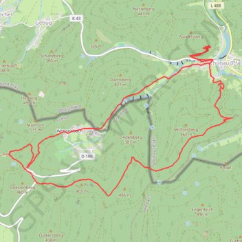 Trace GPS Autour de Wengelsbach, itinéraire, parcours