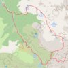 Trace GPS Mont Valier par la vallée du Ribérot, itinéraire, parcours