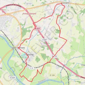 Trace GPS Parcours cyclable 7 : "Le chemin de Saint-Clément" - 16 km, itinéraire, parcours