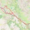 Trace GPS Col Lombarde - Lac Lausfer par les crêtes, itinéraire, parcours