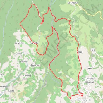 Trace GPS Massif de la Cantinière, itinéraire, parcours