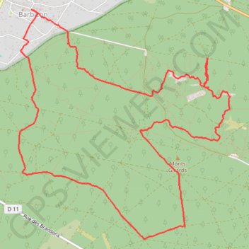 Trace GPS Fontainebleau Epine, itinéraire, parcours