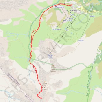 Trace GPS Pic de la Gela, itinéraire, parcours