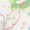 Trace GPS Pic du Montcalm - Étang d'Estats - Étang du Pinet - Étang Sourd, itinéraire, parcours