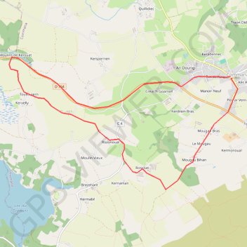 Trace GPS Circuit du patrimoine - Commana, itinéraire, parcours