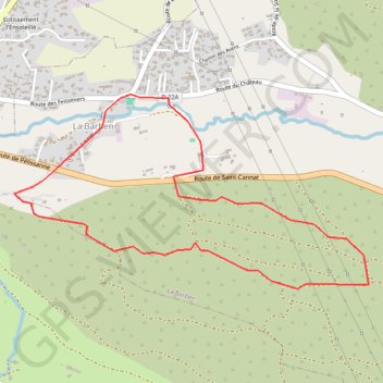 Trace GPS Autour de La Barben, itinéraire, parcours