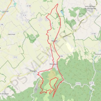 Trace GPS La Bonicarde, itinéraire, parcours
