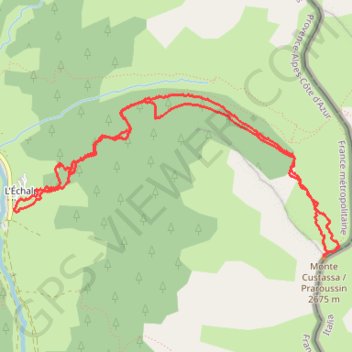 Trace GPS Praroussin (Queyras), itinéraire, parcours