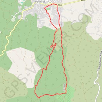 Trace GPS De Peynier aux ruines de Dalbessy, itinéraire, parcours