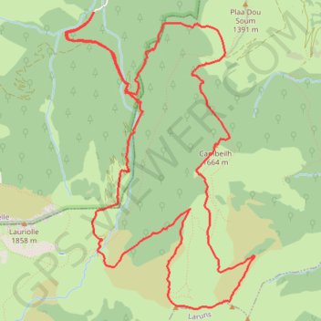 Trace GPS Circuit des Cinq Monts, itinéraire, parcours
