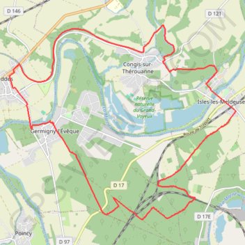 Trace GPS Congis-sur-Thérouanne, itinéraire, parcours