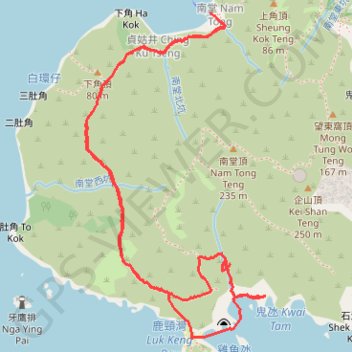 Trace GPS 鬼氹, itinéraire, parcours