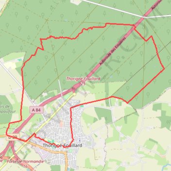 Trace GPS Thorigné Fouillard, itinéraire, parcours