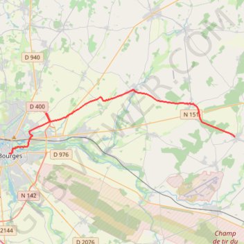 Trace GPS 16 Bourges-Villabon: 27.90 km, itinéraire, parcours