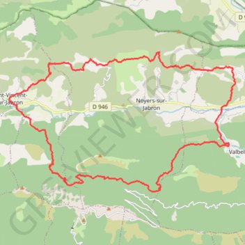 Trace GPS Mission Sisteron (04), itinéraire, parcours