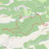 Trace GPS Château du Castellaras de Thorenc, itinéraire, parcours