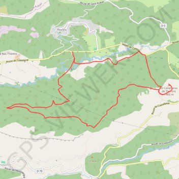 Trace GPS Château du Castellaras de Thorenc, itinéraire, parcours