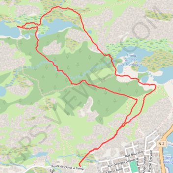 Trace GPS Vallée des Sept Étangs, itinéraire, parcours