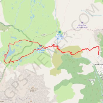 Trace GPS Lac fourchu, itinéraire, parcours
