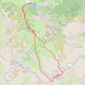 Trace GPS Rocca Marchisa, itinéraire, parcours