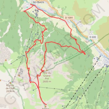 Trace GPS La Cucumelle (Briancon), itinéraire, parcours
