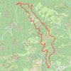 Trace GPS Granges de la Brasque, itinéraire, parcours