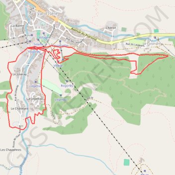 Trace GPS Val d'Isère - Bonneval, itinéraire, parcours