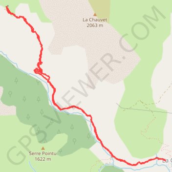 Trace GPS Chalet CHAZAL, itinéraire, parcours