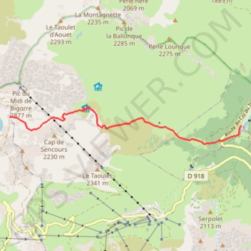 Trace GPS Col de SENCOURS depuis Artigues, itinéraire, parcours