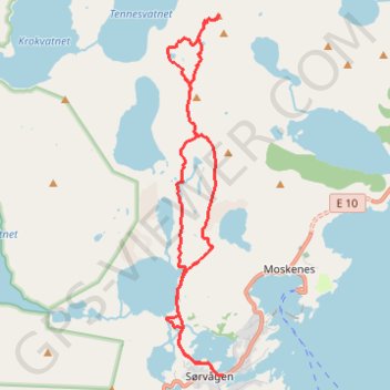 Trace GPS Munkan 001, itinéraire, parcours
