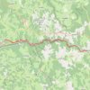 Trace GPS Via Arverna - Chemin de Compostelle - Étape 14 - Laroquebrou - Camps-Saint-Mathurin, itinéraire, parcours