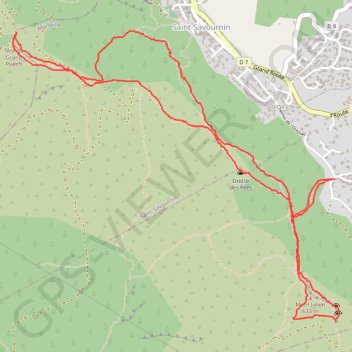 Trace GPS Grottes aux Fées et Voleurs, itinéraire, parcours