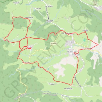 Trace GPS Auberge de Conol, itinéraire, parcours
