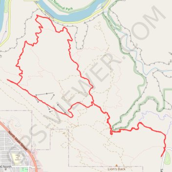 Trace GPS Slickrock, Moab (Utah, USA), itinéraire, parcours