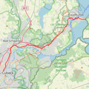 Trace GPS EuroVelo 10 - part Germany, itinéraire, parcours