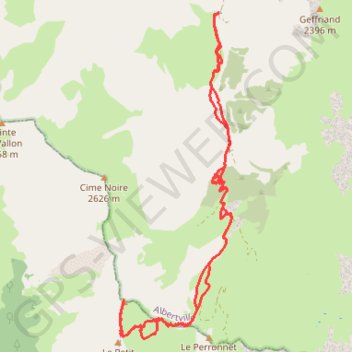 Trace GPS Grand-Perron des Encombres, itinéraire, parcours