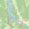 Trace GPS Tour des Passerelles du Monteynard, itinéraire, parcours