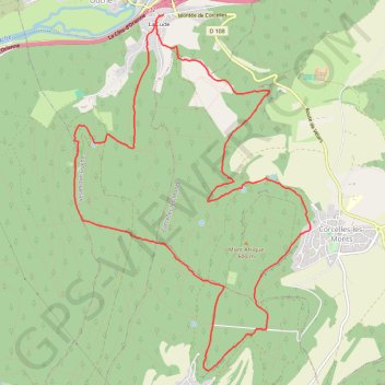 Trace GPS Chappelle Notre-Dame d'Étang - Montée de la Ouf - Mont Afrique - Combe de Vic (Mague), itinéraire, parcours