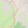 Trace GPS Pointe de la Tête Noire (ou de la Mandette), itinéraire, parcours