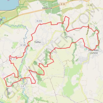 Trace GPS Autour de Tréflez, itinéraire, parcours