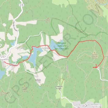 Trace GPS Randonnée à Granmont partie 1, itinéraire, parcours