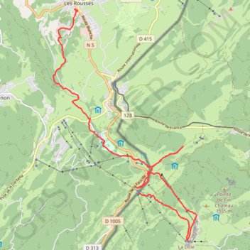 Trace GPS Marche nordique de la Transju'Trail, itinéraire, parcours