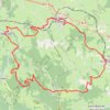 Trace GPS Marche en Pays de Jars Saint-Martin-d'Estréaux, itinéraire, parcours