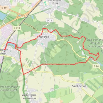 Trace GPS Le Bois des Cinq-Cent Arpents, itinéraire, parcours