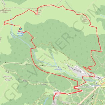 Trace GPS Fond de Cere Teton de venus, itinéraire, parcours