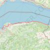 Trace GPS 1: ViaRhôna de Saint-Gingolph à Thonon par Evian, itinéraire, parcours