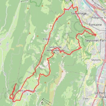 Trace GPS Croix de Jaume, itinéraire, parcours