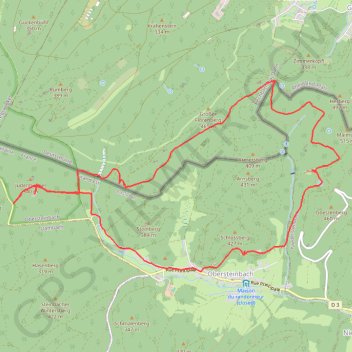 Trace GPS Wasigenstein Obersteinbach, itinéraire, parcours