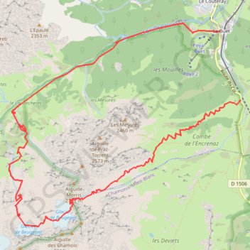 Trace GPS Col d'Entrenaz, itinéraire, parcours